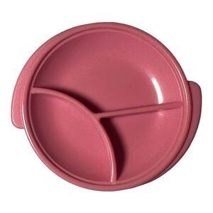 Tupperware Vintage Pink Divided Reheatable Dish Magnet